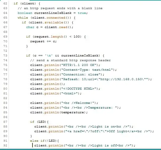 Home Control Code and Operation