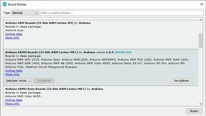 Programació de l'Arduino MKR1000