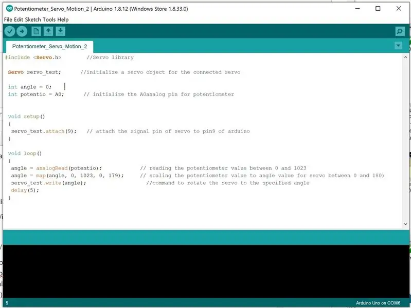 Muat turun Arduino GUI dan Input Code