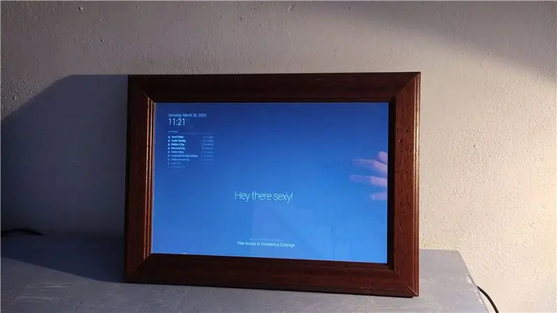 Toets die Smart Mirror