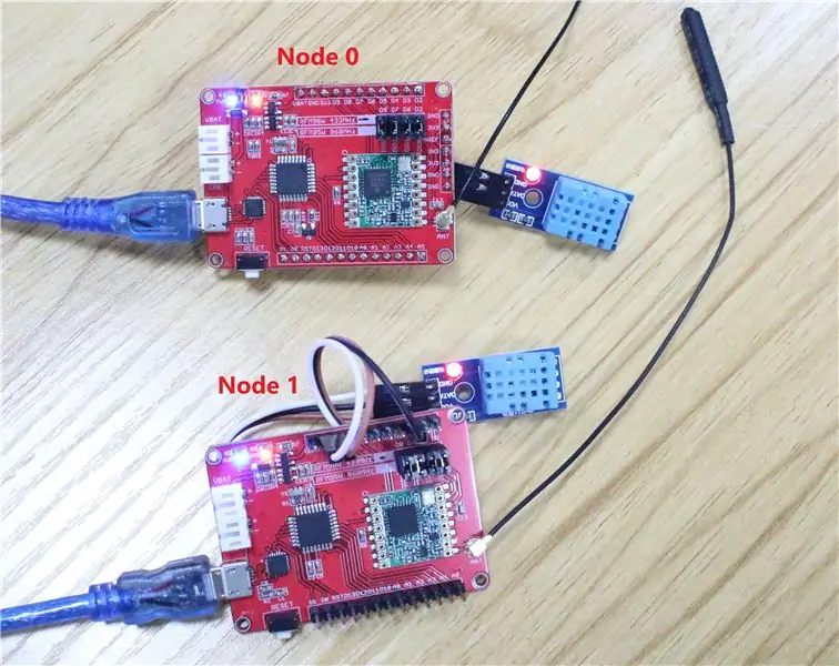 Connexió del node i del sensor