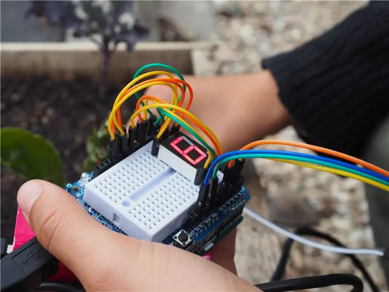 Asan Torpaq Nəm Sensoru Arduino 7 Segment Ekranı