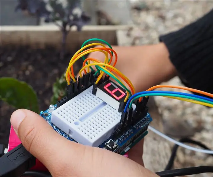 Madaling Soil Moisture Sensor Arduino 7 Segment Display: 4 Mga Hakbang (na may Mga Larawan)