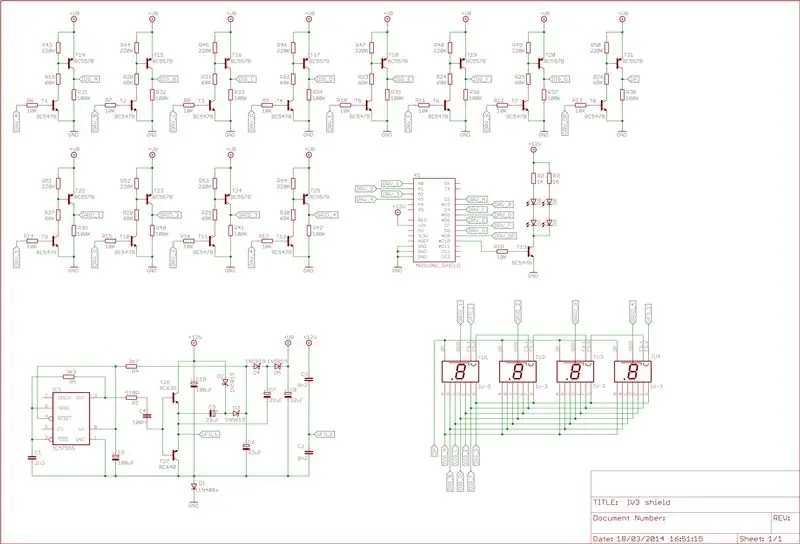 Pregled tiskanega vezja in diagram vezja