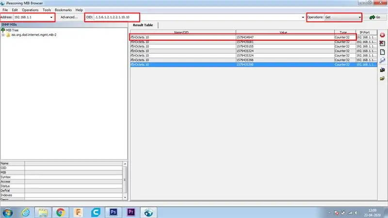 S'està creant una sol·licitud GET SNMP