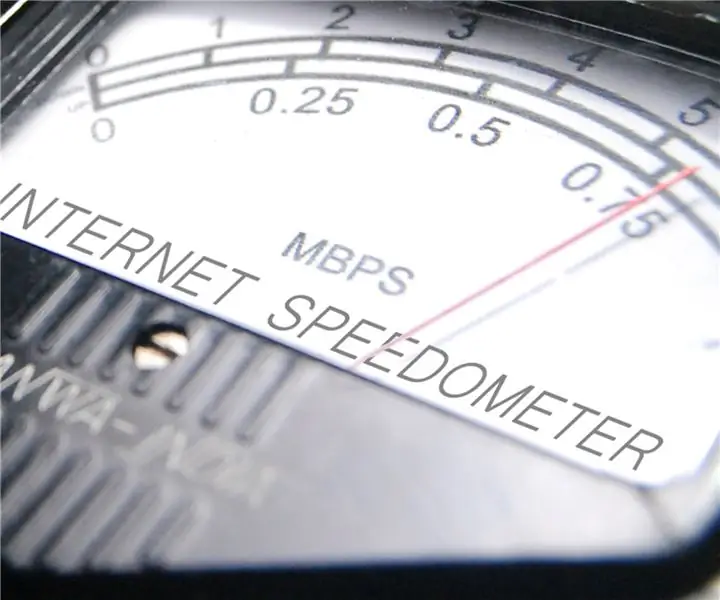 Speedometer Internet: 9 Langkah (dengan Gambar)