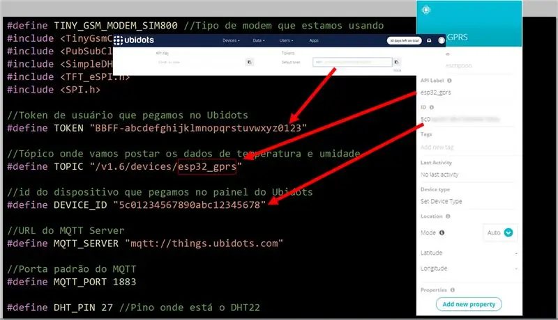 GPRS_ESP32_DHT.ino - Azimio na Vigeuzi