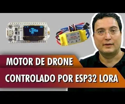 Motor de drons controlat ESP32 LoRa: 10 passos