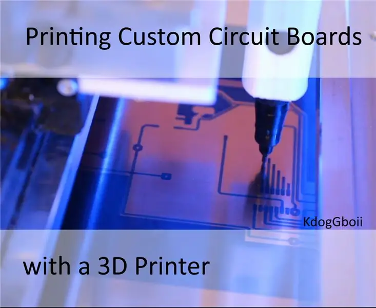 Pagpi-print ng Mga Custom na Circuit Board na may isang 3D Printer