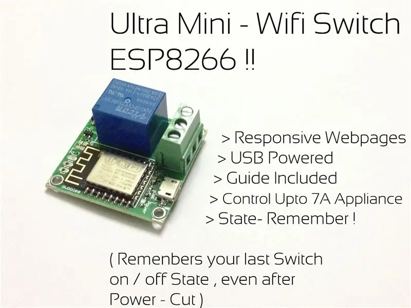 (DIY) Paano Gumawa ng ESP8266 Ultra Mini & Simple Relay Home Automation Board