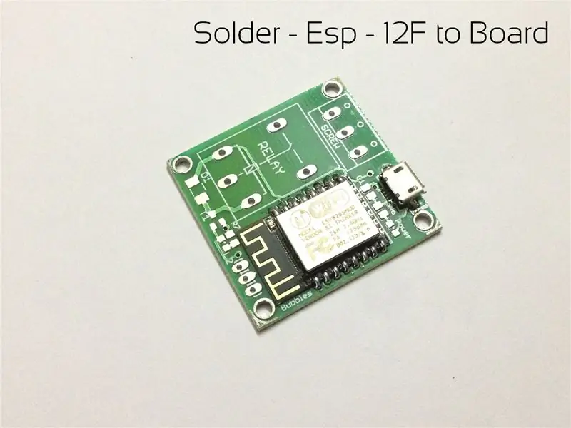 Solder: ESP12F