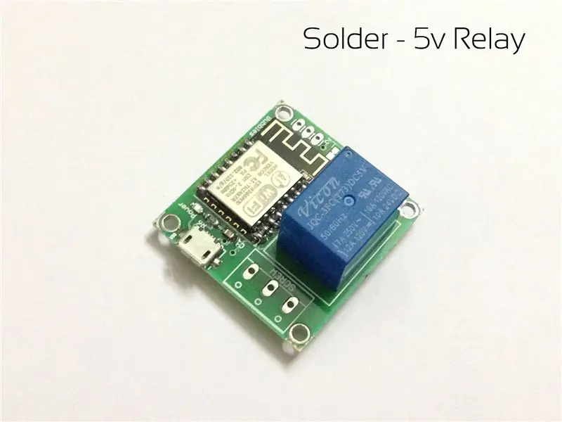 Solder: 5v Relay