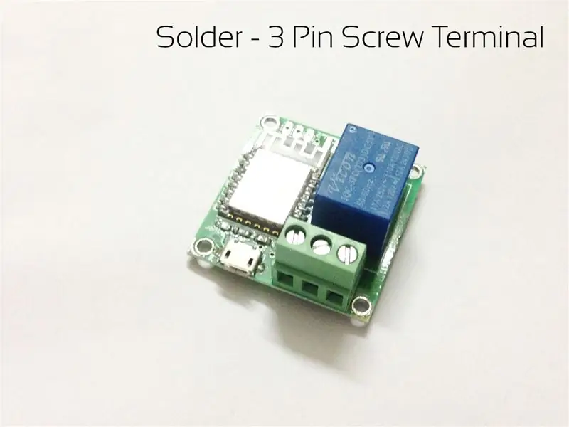 Solder: 3 Pin Screw Terminal