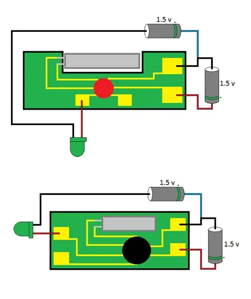 Circuito di due secondi lampeggianti