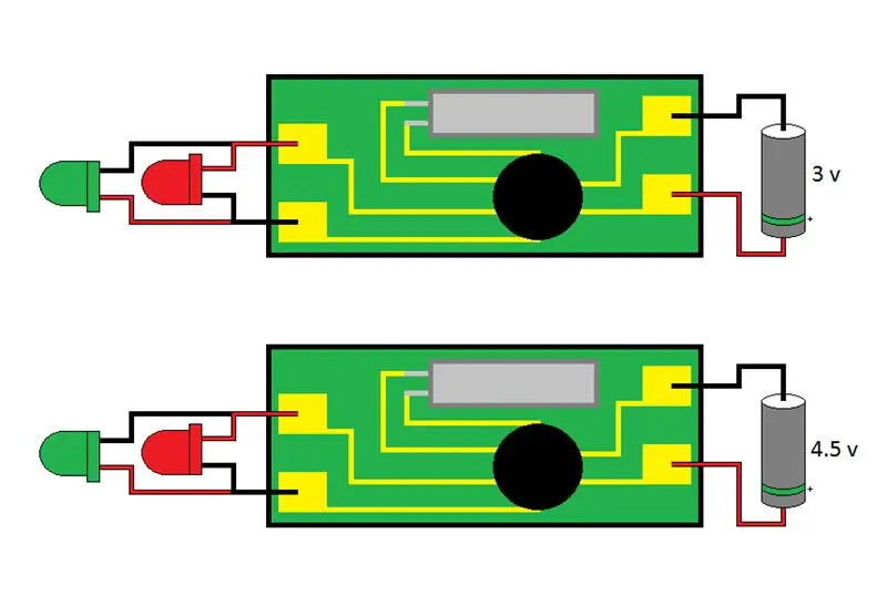 Circuito de alimentación de 4,5 voltios