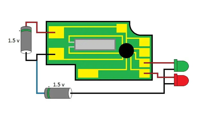 Circuiti della batteria da 1,5 Volt