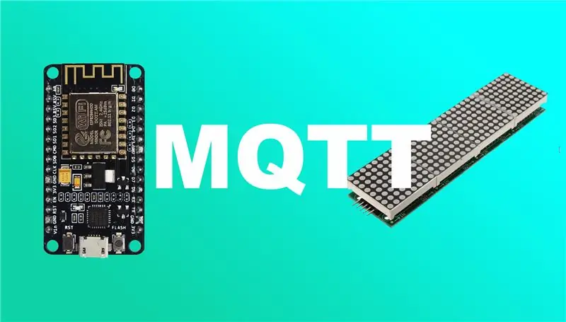 MAX7219 LED Matrix MQTT utilizzando Esp8266