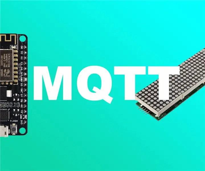 MAX7219 LED Matrix MQTT usando Esp8266: 6 pasos