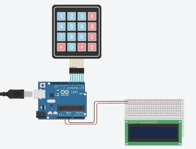 Breadboard -a Güc verin və LCD -yə qoşulun