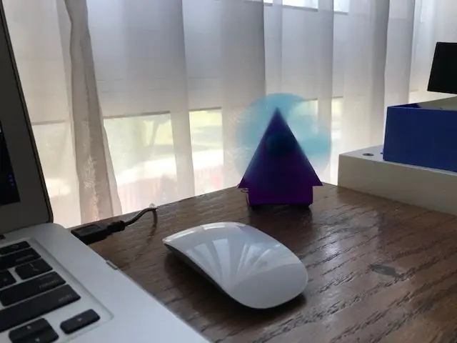 Fan ng Acrylic Desk (napapasadyang)