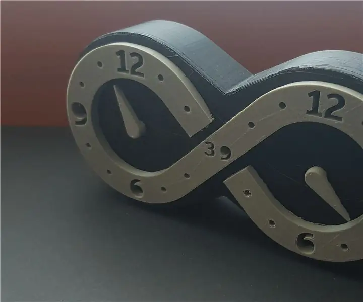 3D Printed Infinity Clock: 3 βήματα (με εικόνες)