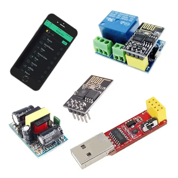 Arduino үйрөткүчү - BLYNK стилдүү баскычы жана ESP -01 реле модулу