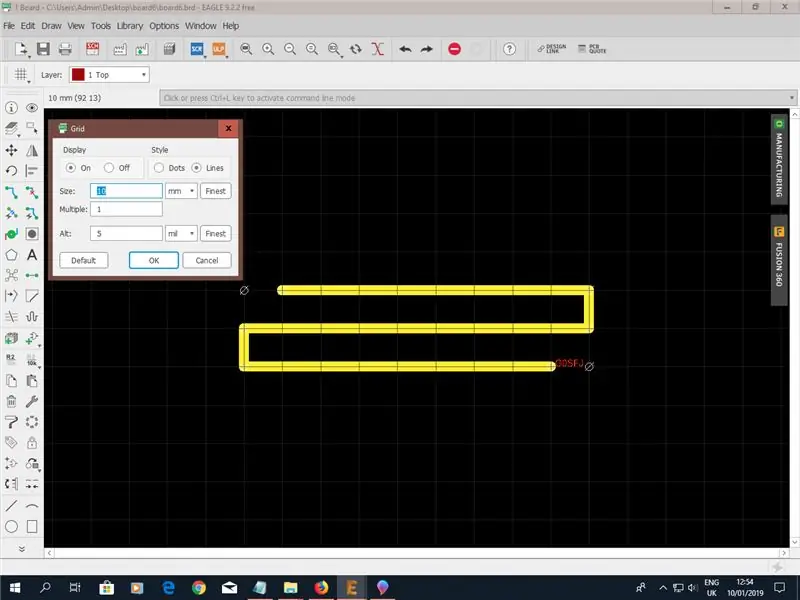 Het eenvoudige ontwerp tekenen in Eagle - 1