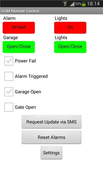 Domača avtomatizacija na osnovi Android in Arduino SMS