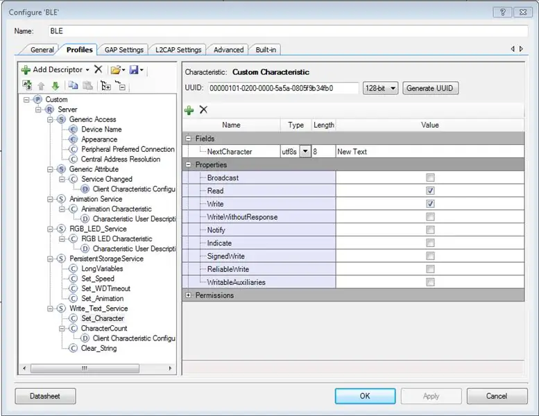 Text_Animation Service en Persistent Storage Service