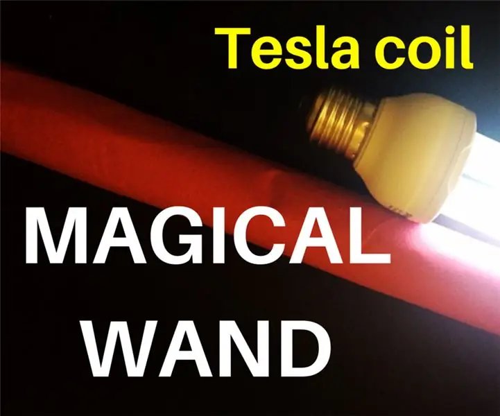 Magische toverstaf. Tesla-spoel: 3 stappen