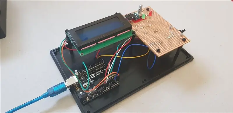 Bedradingsschema voor het bord zoals afgebeeld