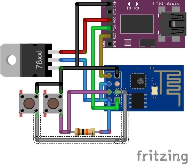 FTDI -kabel til ESP8266