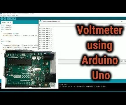 Волтметър с помощта на Arduino: 4 стъпки