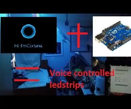 Gumamit ng Cortana at isang Arduino upang Makontrol ang RGB Leds o Ledstrips Gamit ang Iyong Boses !: 4 Hakbang (na may Mga Larawan)