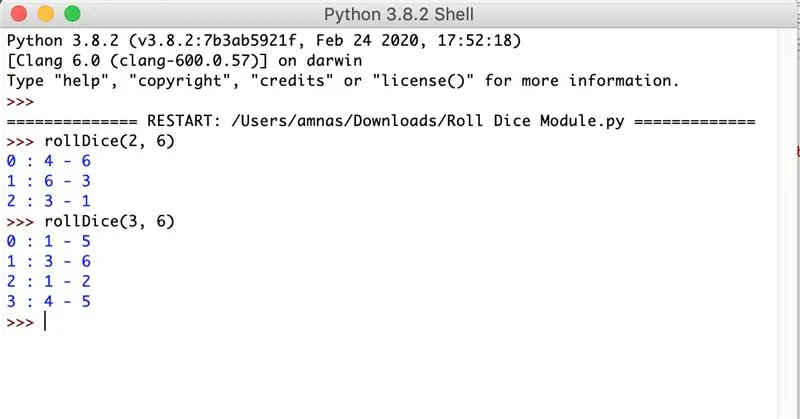 Kako baciti kocku pomoću Pythona