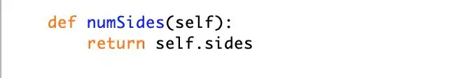 Δημιουργήστε μια συνάρτηση για να λάβετε τον αριθμό των πλευρών