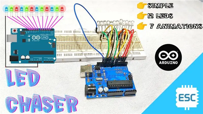 Chaser Ringkas Menggunakan Arduino