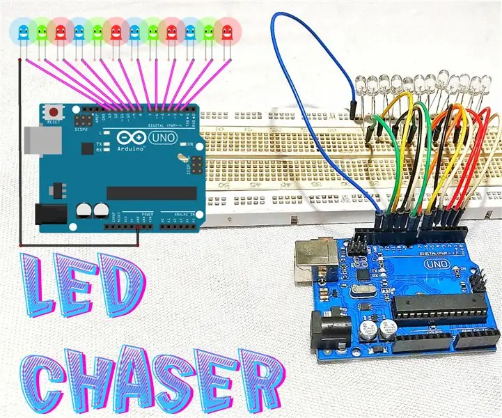 Prosty Chaser przy użyciu Arduino: 5 kroków