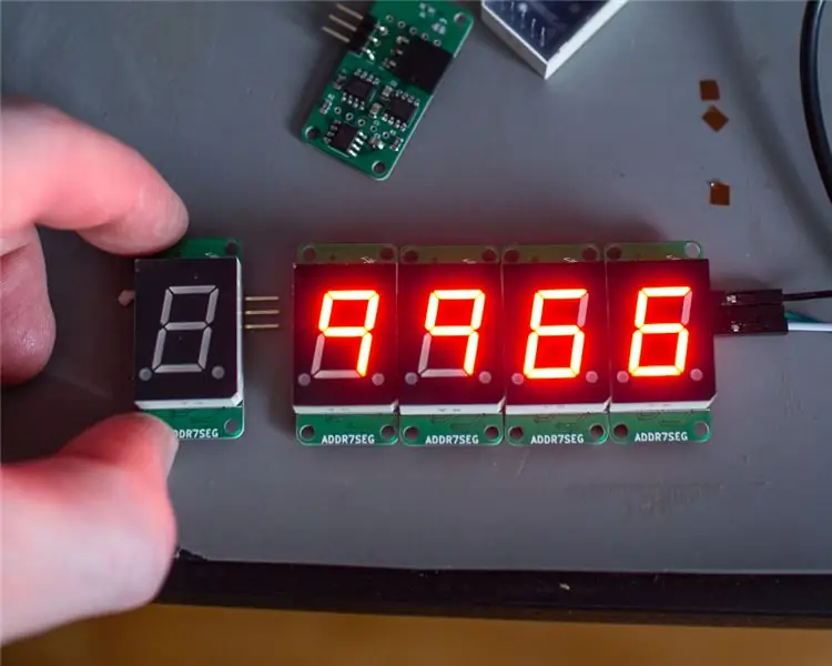 Adresseerbare 7-segments displays