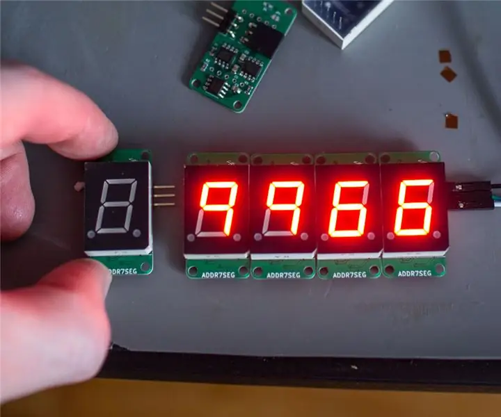 Adresseerbare 7-segment displays: 10 stappen (met afbeeldingen)