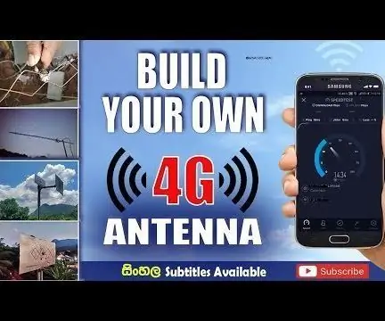 Bangun Antena BiQuad 4G Anda Sendiri Dengan Tes Kecepatan: 7 Langkah (dengan Gambar)