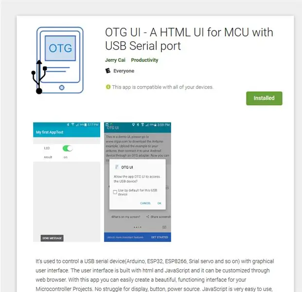 Installer OTG UI