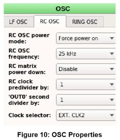 Configuración del dispositivo: propiedades de los componentes de Matrix0