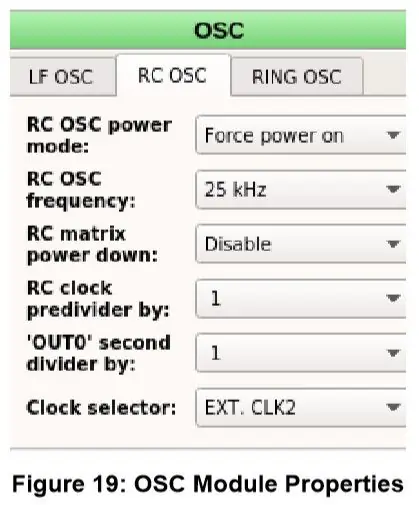 Configuración del dispositivo: propiedades de los componentes de Matrix1