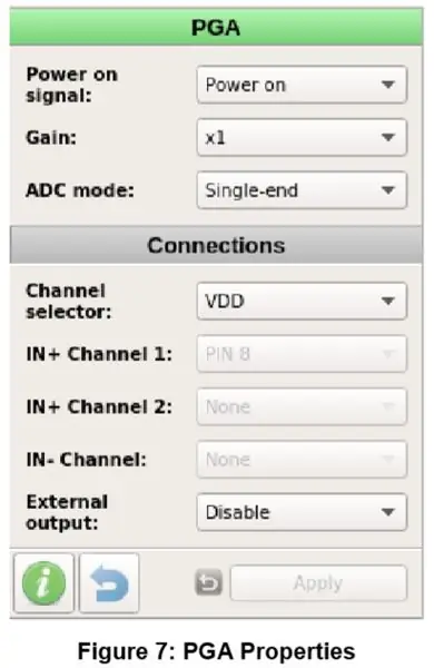 Configuración del dispositivo: propiedades de los componentes de Matrix0