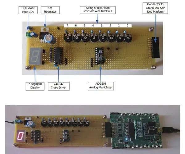 Tự làm 8 kênh Analog Màn hình điện áp tối đa / tối thiểu: 13 bước