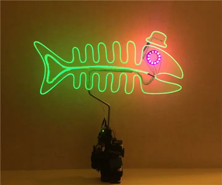 EL Wire Fish LED աչքերով. 13 քայլ (նկարներով)