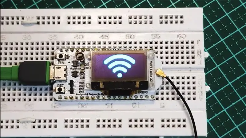 Taw qhia ESP32 Lora OLED Zaub