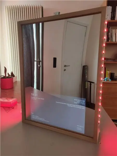 Magic Mirror Met Nuus, Weer, Alarm, Timer en Todolist