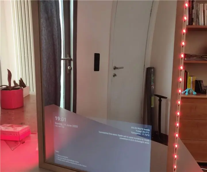 Magic Mirror With News, Weather, Alarm, Timer and Todolist: 9 Βήματα